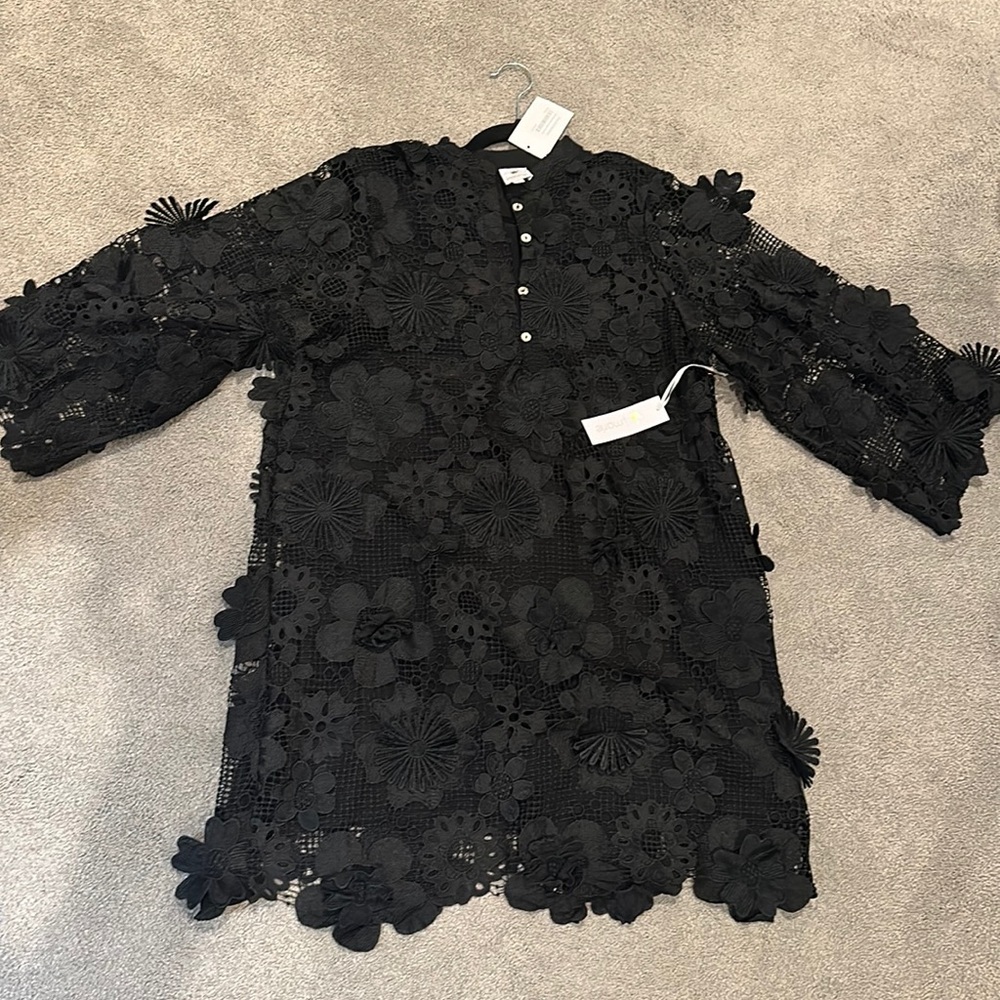 NWT J.Marie Saraphina Dress Black Medium